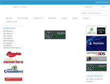 Tablet Screenshot of consolerepair.co.za